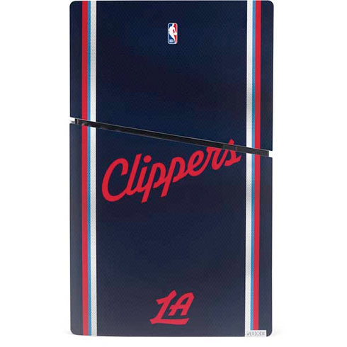 NBA Los Angeles Clippers Distressed Red PS5 Slim Digital Edition Console Skin